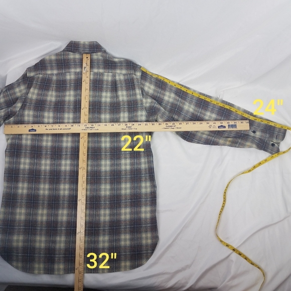Vintage Pendleton Wool Button Up Field Shirt sz L - Picture 5 of 7
